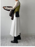 Wavy ribbed sleeveless
