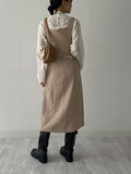 Slit Mock Neck Belted Blouse