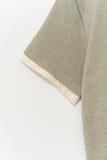 (W) Tie Linen Layered Top