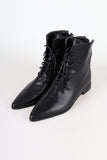 Strap toe ankle boots