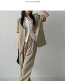 Log 3 Button Overfit Half Jacket