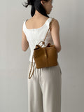 Caitlin Pintuck Square Neck Bustier