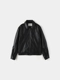 Fear Curved Leather Jacket