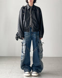 Peter Crop Leather Jacket