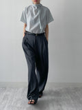 Carmen tie short sleeve blouse