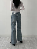009 Teen Blue Semi Bootcut Denim Pants