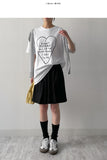 Deserve Lettering Overfit Short-Sleeved T-Shirt