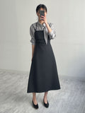 Halter Neck A-Line Long One-Piece