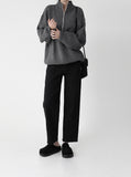 Roden half-zip-up string knit