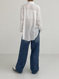 [unisex] Two tuck balloon wide denim pants