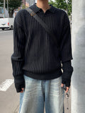 Open neck warm collar knit