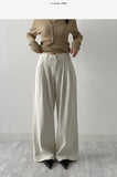 Fortune Pintuck Wide Denim Pants