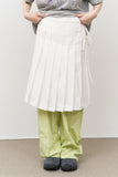 (W) Has Pleats Wrap Skirt