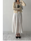 Ribbon Crochet Punching Knit Cardigan