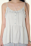 Valine frill bustier top