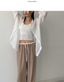 Nami Tencel See-through Loose Fit Shirt