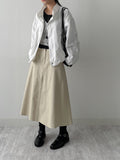 Johnny Cotton Flare Long Skirt