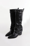 Shirring Western Warmer Long Boots