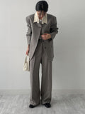 [FW/Setup Available] Conte Pintuck Wide Slacks