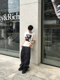 Jeff One Tuck Raw Wide Denim Pants