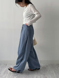 Pleated Crop Cardigan T-shirt
