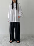 Back Slit Over Fit Long Sleeve T-shirt