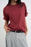 Semi-cropped daily t-shirt