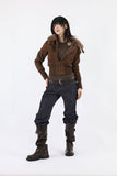 Riding Scene Leather Long Boots