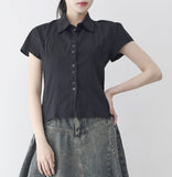 Lemel lace half shirt