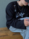 Dream waffle loose-fit knit