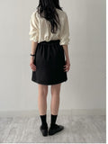 Stitch Banding Midi Skirt