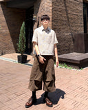 Roach cut cargo bermuda pants