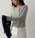 Scoop Stripe Cardigan T-Shirt