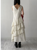 Bohemian Tiered Sleeveless Long One Piece