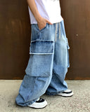 Ghost Washing Cargo Banding Denim