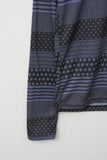 (W) Loops Printed Top