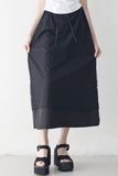 Pins embroidered layered skirt