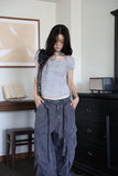 Flower Scarf Shirring Tee