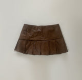 Overward leather skirt