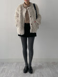 Jacqueline Round Overfit Fur Jacket