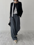 Launer Pocket Two-Tuck Wide Slacks