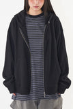 Star waffle hoodie zip-up