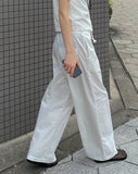 Luev Strap Nylon Wide Pants