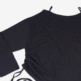 Duren See-Through Shirring T-Shirt
