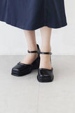 Belle Flat Mary Jane Platform Sole Heel