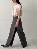 Scone Unbalanced Wrap Wide Slacks