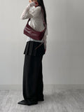 [3way!] Neduce Leather Square Crossbody Bag