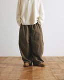 [AG] Paneled Herringbone Washed Balloon Pants
