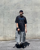 Metallic Light Cargo Bermuda Pants
