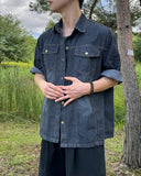 Russ Washed Snap Denim Shirt